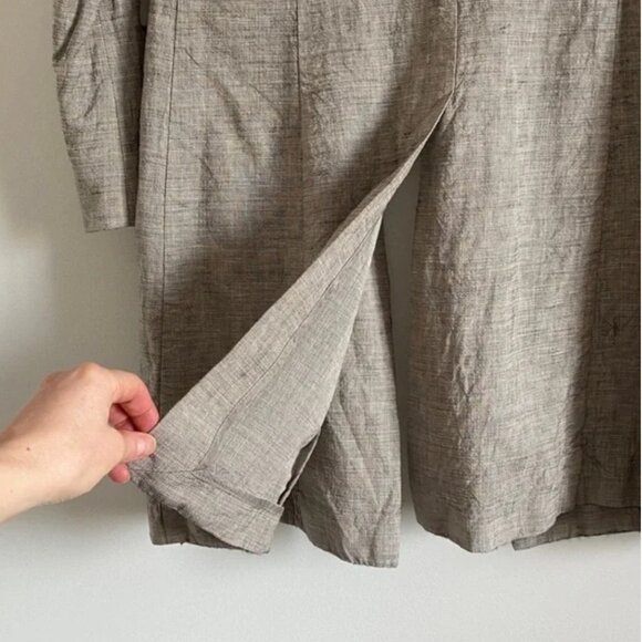 Riani • Long Linen–Virgin Wool Blazer • Size 10 - Picture 10 of 13